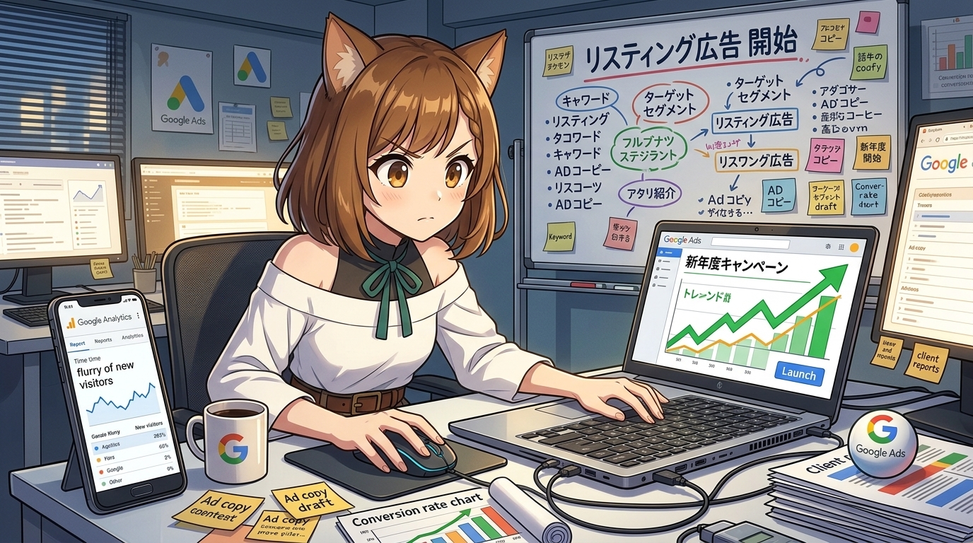 新年度の集客にGoogle広告を使わないのはもったいない！リスティング広告の始め方と成果を出すコツ