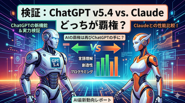 GPT-5.4が出た。それでもChatGPTに戻れない理由──Claude派の本音と今後の覇権争い